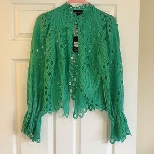 New with Tags! Nice mint green eyelet top
